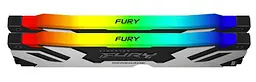 Модуль пам'яті Kingston Fury DDR5 32GB (2x16) 8000MHz Renegade Silver/Black RGB XMP (KF580C38RSAK2-32) - мініатюра 3