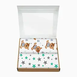 Багаторазові пелюшки дитячі TEDDY BEAR 2шт COSAS (4822052062821) - мініатюра 2