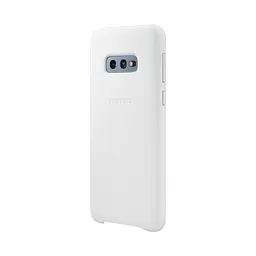 Чохол шкіряний протиударний Official Leather Cover EF-VG970LWEGRU для Samsung Galaxy S10e White - мініатюра 4