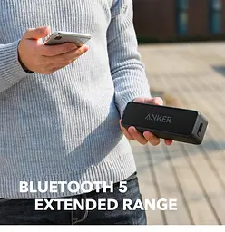 Бездротова портативна акустика Anker Soundcore 2 (A3105016) чорна матова - мініатюра 8