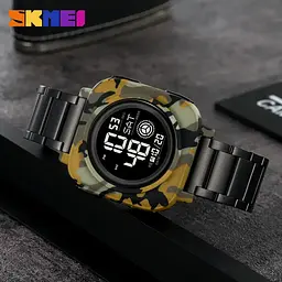 Годинник чоловічий наручний спортивний Skmei 2131 (Зелений камуфляж) - мініатюра 5