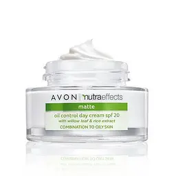 Матуючий денний крем для обличчя Avon Nutra Effects Контроль жирного блиску шкіри SPF 20 50 мл