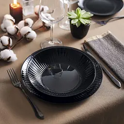 Тарілка супова Luminarc Cottage Black 20 см (V2124) - мініатюра 3