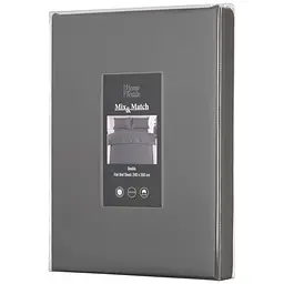Простирадло Ardesto Mix & Match Premium сатин 240x260 см сіре (ART2426FSY) - мініатюра 6