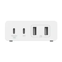 Мережевий зарядний пристрій Belkin Home Charger 108W Dual USB-С/USB-A (WCH010VFWH) - мініатюра 2