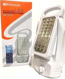 Аварійна лампа ліхтар Kamisafe KM-793A 60Led - мініатюра 2