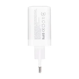 Зарядний пристрій XoKo 1xUSB-C PD65W + 1xUSB QC3.0 GaN white (XK-QC-620) - мініатюра 2