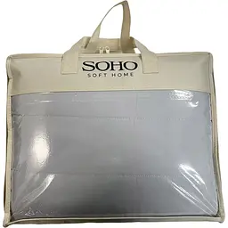 Комплект постільної білизни Soho Gray Євро з легкою ковдрою 200 х 230 см (03-BT-7173-Gray) - мініатюра 3