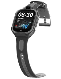 Дитячий смарт годинник Lemfo D6 з AMOLED дисплеєм, GPS трекером, 4G SIM-картою, HD відеодзвінками, Wi-Fi, кнопкою SOS, вологозахистом IP67 та робото до 5–7 днів Чорний - мініатюра 4