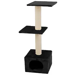 Flamingo Smaragd Black смарагд ігровий комплекс для котів 2 рівня чорний 35х42х103см