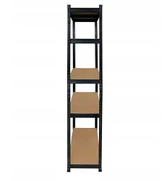 Стелаж LEOBRO Black 150 х 70 х 30 см, 175кг/полиця, 5 полиць (LB-R117) - мініатюра 2