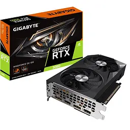 Відеокарта Gigabyte RTX 3060 12Gb WINDFORCE OC (GV-N3060WF2OC-12GD) (GDDR6, 192 bit, PCI-E v4.0) Б/в - мініатюра 9