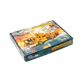 Дерев'яний 3D конструктор "Пожежна машина" 318 деталей PuzzleOK det0014993 - мініатюра 8