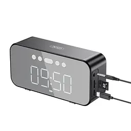 Акустична система XO F41 Mirror Clock bluetooth Speaker Чорна 6920680846139 - мініатюра 2
