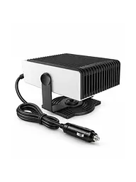 Автомобільний обігрівач-вентилятор 2 в 1 від прикурювача 12V 150W для обігріву салону Сіро-чорний (37261531)