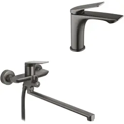 Душовий гарнітур Kroner Graz-GRP070 + змішувач Graz-GRP010 (CVS30152)