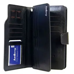 Гаманець чоловічий Baellerry Business S1063, чорний, екошкіра, з відділенням для телефону та карток - мініатюра 8