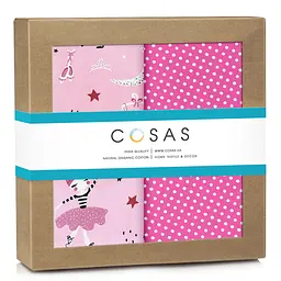 Багаторазові пелюшки дитячі BALLERINA CS1 2шт COSAS (4822052127841)