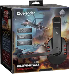 Гарнітура Defender Warhead G-160 чорний (64113) (6243399) - мініатюра 3