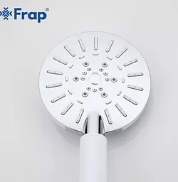 Душова лійка, 3-режим, білий/хром Frap F008, Білий - мініатюра 4