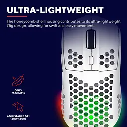 Миша Trust GXT 929 Helox Wireless/USB White (25390) [143050] - мініатюра 11