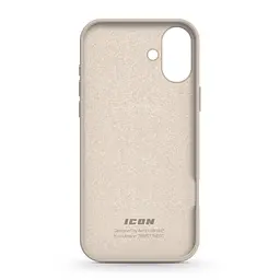 Силиконовый чехол для Apple iPhone 16 Plus, ICON2 Case, бежевый, противоударный, панель, защита всего корпуса, матовая поверхность Soft Touch, выступает над дисплеем, совместим с защитными стеклами и пленками, с микрофиброй, ArmorStandart (ARM79630) - мініатюра 2