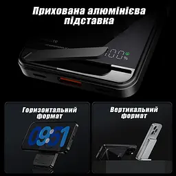 Бездротовий Повербанк з Бездротовою Зарядкою 10000 mAh 20W MagSafe Powerbank для iPhone Повербанк c Магсейф Магнітний, Purple - мініатюра 5
