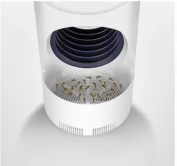Пастка для комарів мурашок електрична USB лампа знищувач відлякувач Mosquito Killer Lamp білий - мініатюра 4