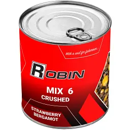 Зернова суміш Robin Мікс 6-ти Зерен Полуниця Бергамот Подрібнена 900 мл (з/б)