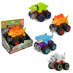 Інерційний монстр-трак з м'якою фігуркою тварини Adventure monster (SQ10555-11) в асортименті