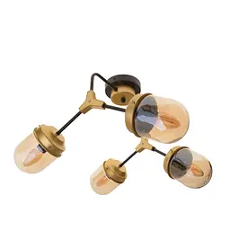 Люстра Brille лофт стельова в спальню Е14 40W G (BL-804S/4)