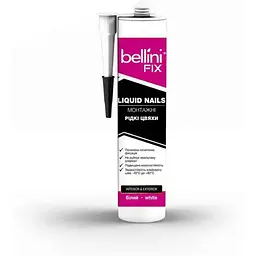 Клей Рідкі цвяхи BELLINI FIX 280мл Прозорий монтажні LIQUID NAILS