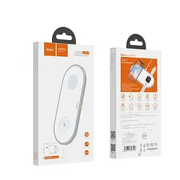 Бездротовий зарядний пристрій Hoco CW20 Wisdom 2in1 10W White - мініатюра 3