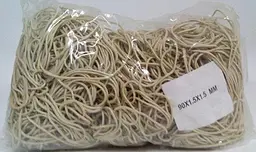 Банківські гумки, Plast, №90, білі, 1,5 мм, діаметр 90 мм, 1 кг, для фіксації грошей і касової роботи