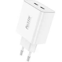 Мережевий зарядний пристрій Foneng EU50 PD35W Fast Charger (2USBх3A) Білий (EU50-CH) - мініатюра 3