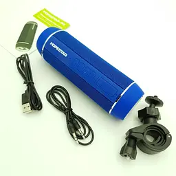 Бездротова акумуляторна колонка Bluetooth акустика з ліхтарем та кріпленням на кермо Hopestar P11 синій - мініатюра 3