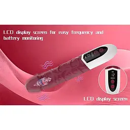 Вібратор реалістичний Satisfyer Lover 12 режимів з акумулятором 23 см Бордовий - мініатюра 7