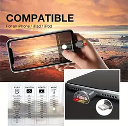 Адаптер для читання Micro TF SD-карт, конвертер для Iphone Ipad OTG в Micro SD - мініатюра 9