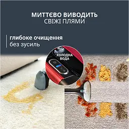 Пилосос Rowenta миючий Clean It Hot & Cold, 1150 Вт чорно-червоний (IN7020F0) - мініатюра 10