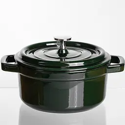 Кокотниця чавунна емальована 2 л, малахіт Yongkang HP-FLG-8 green