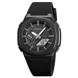 Чоловічий наручний годинник 2091BKGYWT Black-Grey White Skmei acs0030298 - мініатюра 5