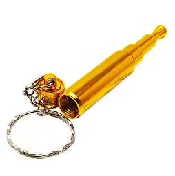 Трубка курильна металева куля HL-193 Gold (10535) - мініатюра 4
