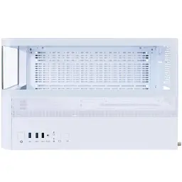 Корпус 1stPlayer RT6, White, без БЖ, Midi Tower, для Micro ATX / Mini ITX, 2xUSB 3.0 / 1xUSB 2.0, макс. CPU - 157 мм / VGA - 330 мм, бічна панель із загартованого скла, цифровий екран - мініатюра 7