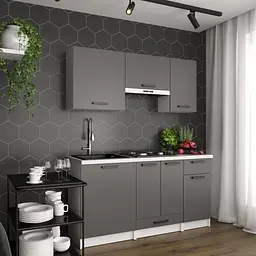 Кухня модульна MebelStar Nika 1,6 м Антрацит (MBS-1454)