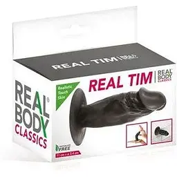 Фалоімітатор Real Body - Real Tim Black - мініатюра 2