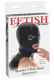 Еластична маска Fetish Fantasy Series Spandex з трьома виразами чорна