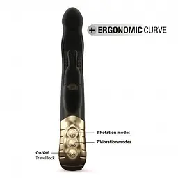 Вібратор-кролик Dorcel Baby Rabbit Gold 2.0 з перловим масажем і голівкою, що обертається. Dorcel SO4068 90557 - мініатюра 3