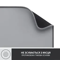 Килимок для мишки Logitech Desk Mat Studio Series Mid Grey (956-000052) - мініатюра 7