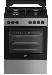 Плита комбінована Beko FBM62120SD нержавіюча сталь/чорна