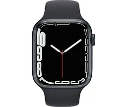 Смарт-годинник Apple Watch Series 7 GPS 41mm Midnight Aluminum Case with With Midnight Sport Band [MKMX3] Б/В [166234] - мініатюра 2